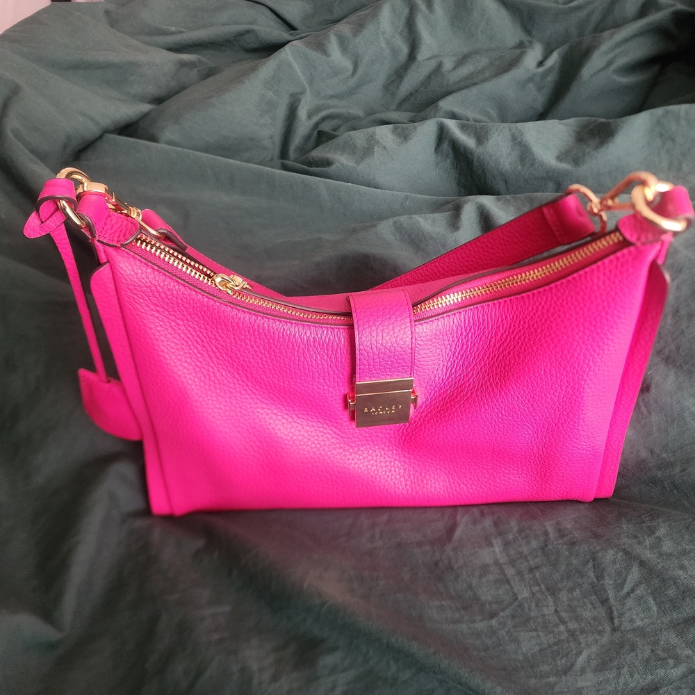 RADLEY LONDON Bright Pink Leather Shoulder Bag